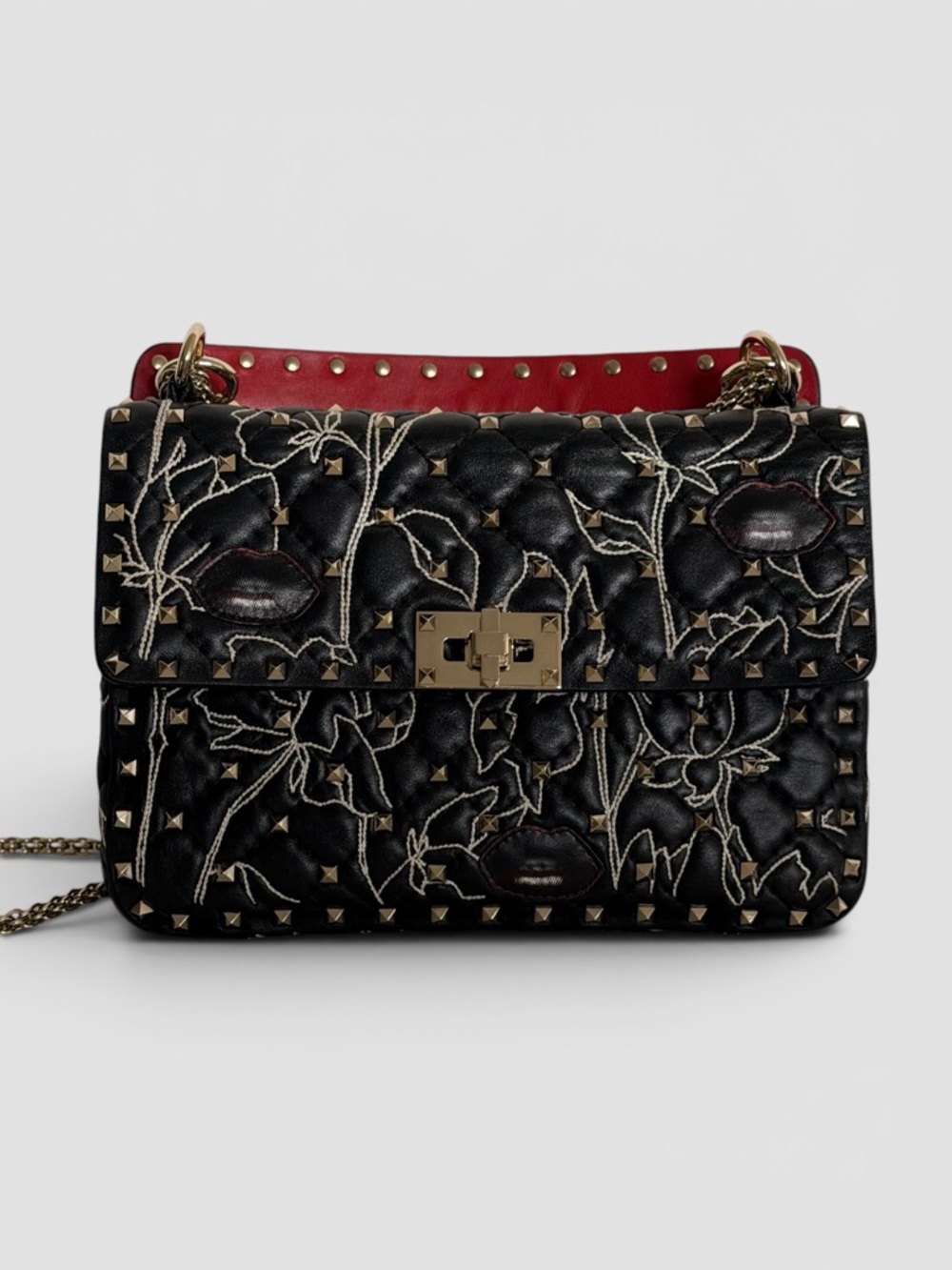 Valentino Garavani x Undercover Embroidered Rockstud Spike Bag